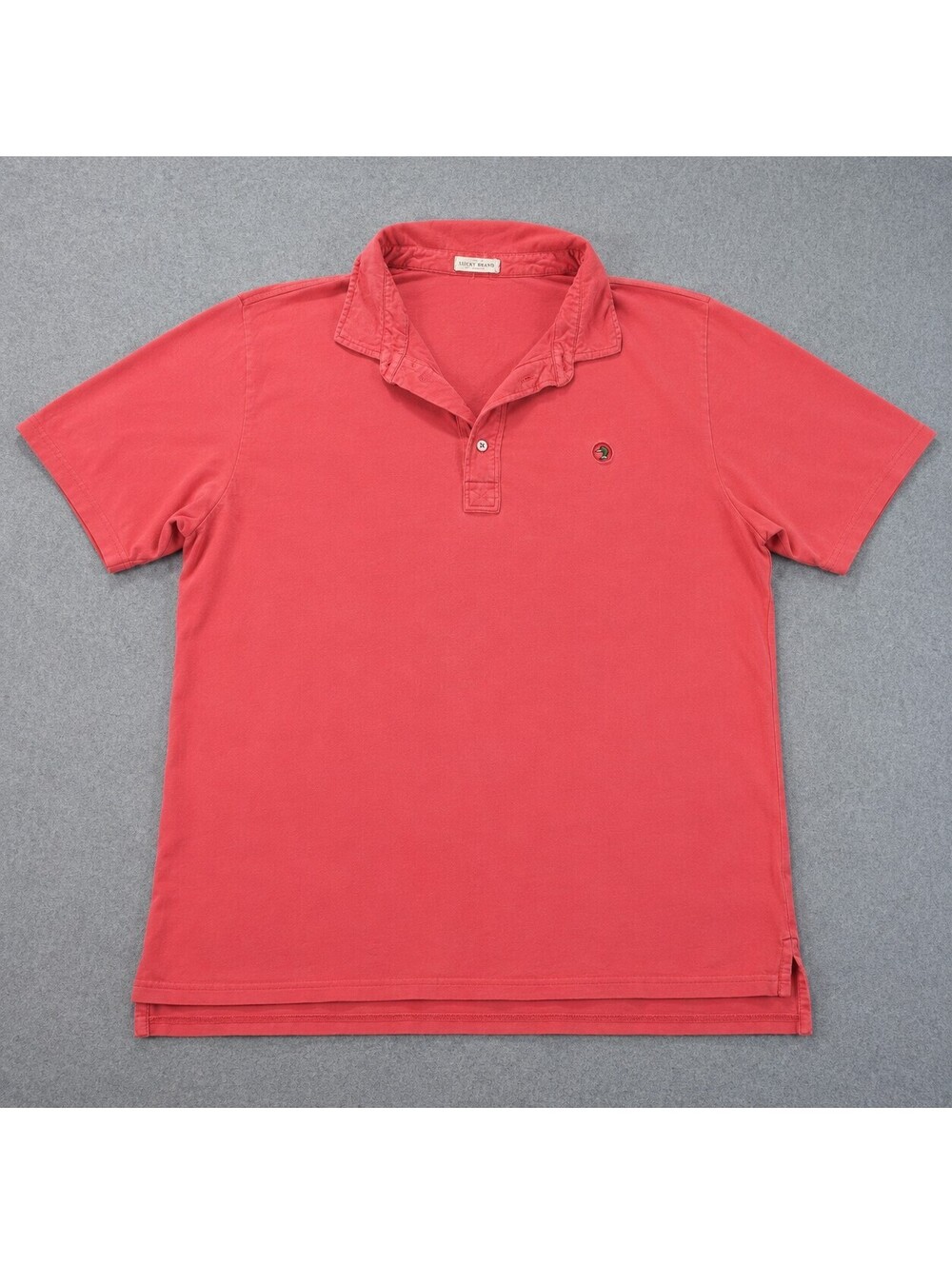 Duck Head Men’s XL Coral Red Short Sleeve Polo Shirt Embroidered Duck Logo
